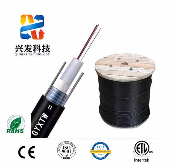 Outdoor Fibre Optical ADSS Opgw GYTA53 4 6 12 24 48 Core Communication Underground Single Mode Fiber Optic Cable Price