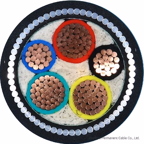Cavo elettrico e cavo di alimentazione corazzato isolato XLPE/PVC conduttore in rame multipolare elettrico a bassa tensione