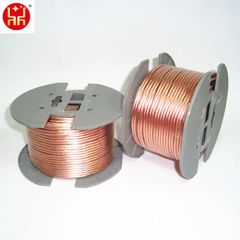 Cavo per altoparlante audio per auto 14AWG Cavo per altoparlante trasparente flessibile satinato CCA da 2,5 mm